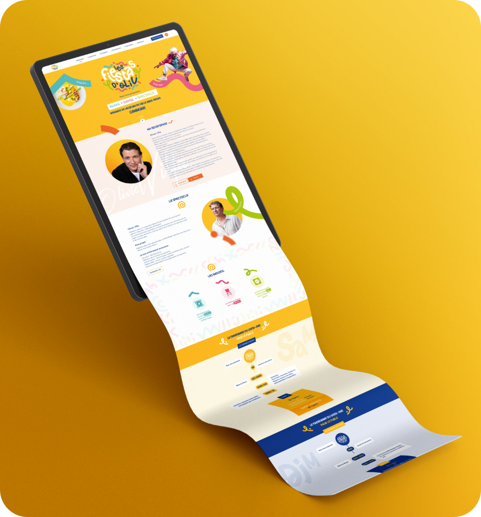 Mockup réalisation Les Fiestas d’Oliv